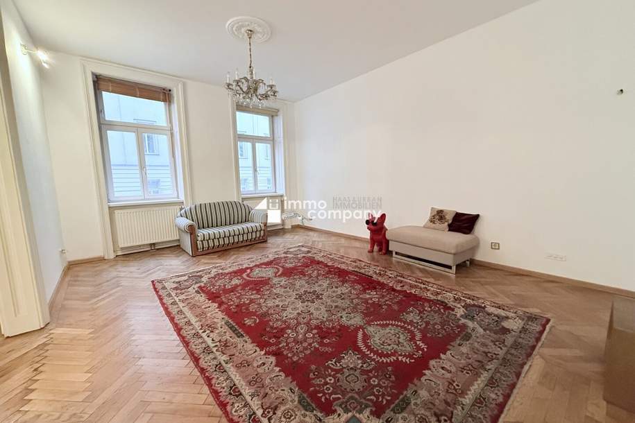 Klimatisierte 4,5-Zimmer-Altbauwohnung in zentraler Lage nahe Alois-Drasche-Park, Wohnung-kauf, 635.000,€, 1040 Wien 4., Wieden