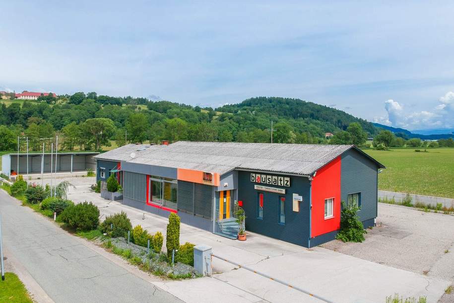 Gewerbeliegenschaft mit Büro-/ Ausstellungs- und Hallenflächen, Gewerbeobjekt-kauf, 495.000,€, 9063 Klagenfurt Land