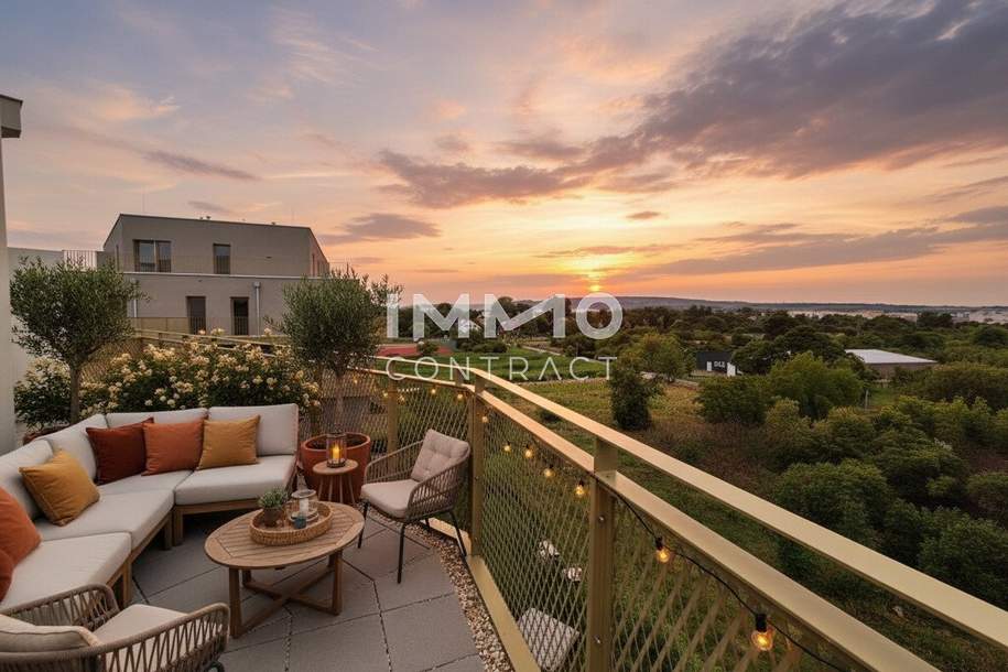 Neubau-Highlight: 2 Zimmer &amp; großer Abendsonnenbalkon, Wohnung-kauf, 220.000,€, 1210 Wien 22., Donaustadt