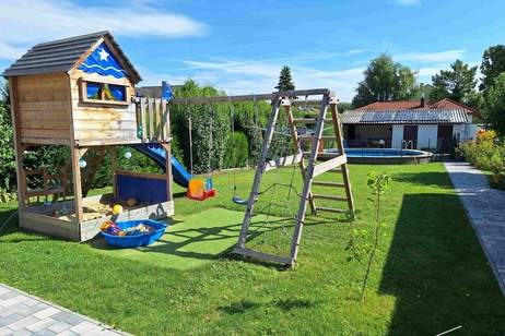 Familien-Idylle mit Pool und nachhaltiger Energieversorgung, Haus-kauf, 579.000,€, 2440 Bruck an der Leitha