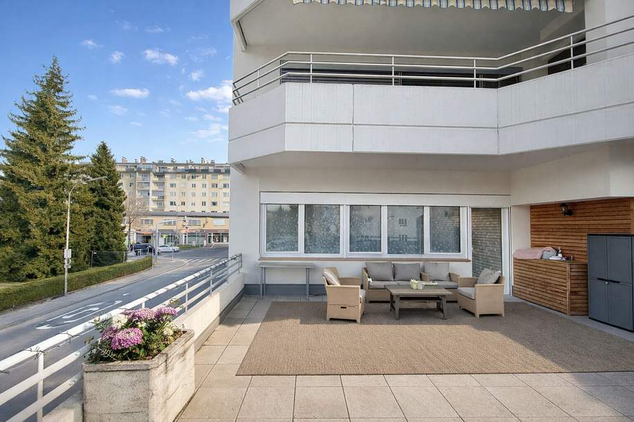 Klagenfurt - Kraßniggstraße: Stilvoll sanierte 3-ZI-Anlegerwohnung mit XL Terrasse (50 qm) - bestandsfrei, Wohnung-kauf, 365.000,€, 9020 Klagenfurt(Stadt)