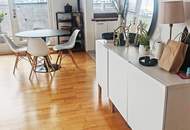 DACHGESCHOSS, INNSTRASSE, 49 m2 Neubau mit 14 m2 Loggia/Terrasse, 2 Zimmer, Komplettküche, Duschbad, Parketten