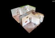 Sanierungsbedürftige Altbauwohnung in Leobener Stadtvilla am Mareckkai - Mehrheitsanteil und Mieteinnahmen mit Murblick