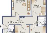 4-Zimmer-Wohnung mit Loggia und traumhaftem Fernblick