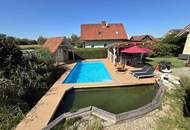 Tolles Anwesen mit Wintergarten und Poollandschaft sowie einer kleinen Teichanlage samt Garten in sonniger Ruhelage an einer Sackgasse