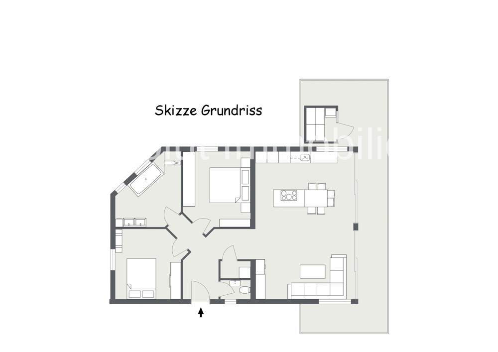 Exklusive Gartenwohnung mit freiem Blick auf das Kitzbüheler Horn! 2 SZ, Designküche, Sauna, Carport