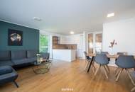 NEUER PREIS! Moderne neuwertige Wohnung mit Einbauküche, Loggia und Tiefgaragenplatz in zentraler Lage!