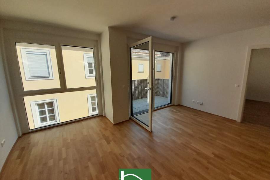 Provisionsfrei mit Küche! - Der Karmeliterhof ihr neues Zuhause im Herzen der Landeshauptstadt! JETZT ANFRAGEN, Wohnung-miete, 723,67,€, 3100 Sankt Pölten(Stadt)