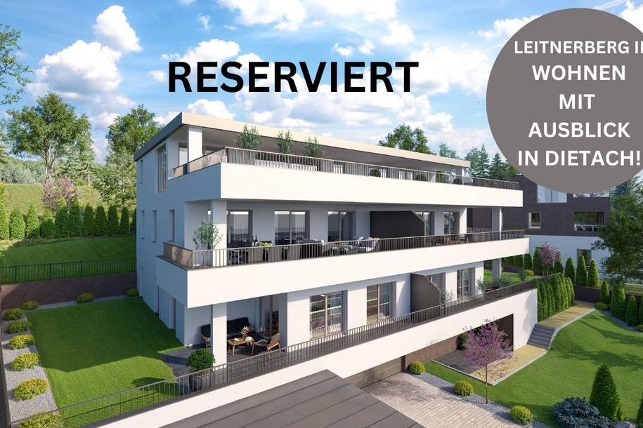RESERVIERT - LEITNERBERG II - WOHNEN MIT AUSBLICK I Penthouse I Top 5, Wohnung-kauf, 795.000,€, 4407 Steyr-Land