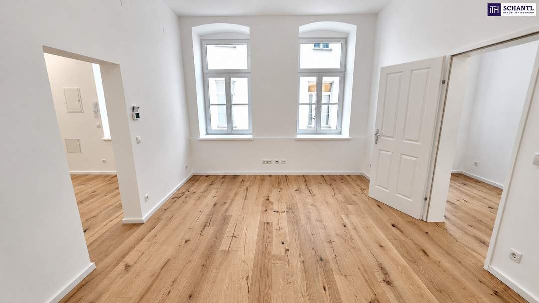 Frisch sanierte 2-Zimmer-Wohnung mit sensationellen 33 m² zusätzlicher Lagerfläche! + Beste Infrastruktur + Traumhaftes Altbauhaus + Jetzt zugreifen!