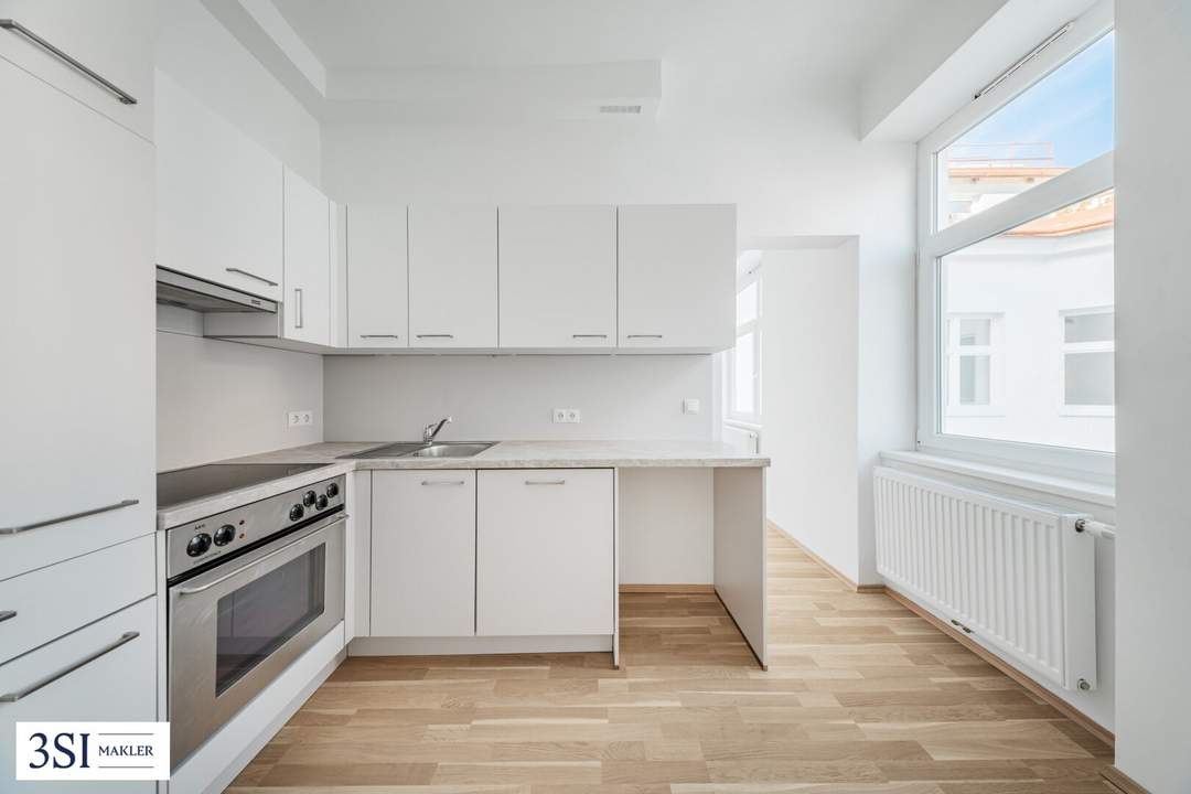 Klausgasse 46: Smarter Grundriss und gute Wohnqualität - 1-Zimmer-Altbauwohnung in ruhiger Seitengasse des 16. Bezirks