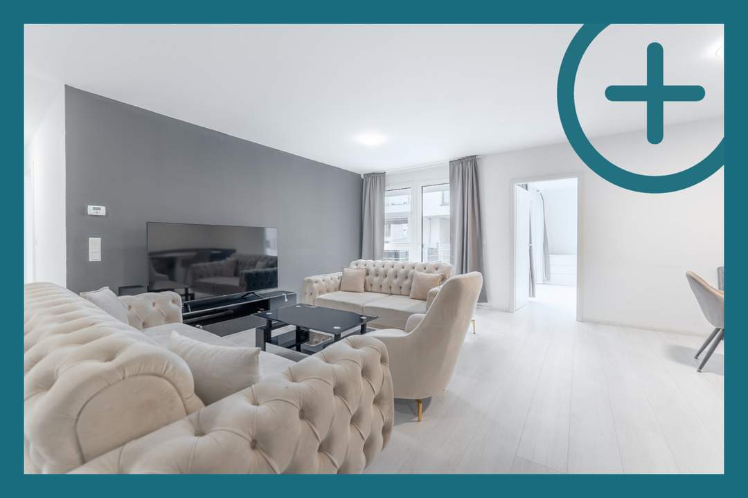 Moderne Erdgeschosswohnung mit Garten und Dachterrasse