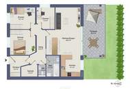 Moderne Eigentumswohnung mit viel Platz in Sackgassenlage! 4 Zimmer, Südterrasse, Garten & Carport