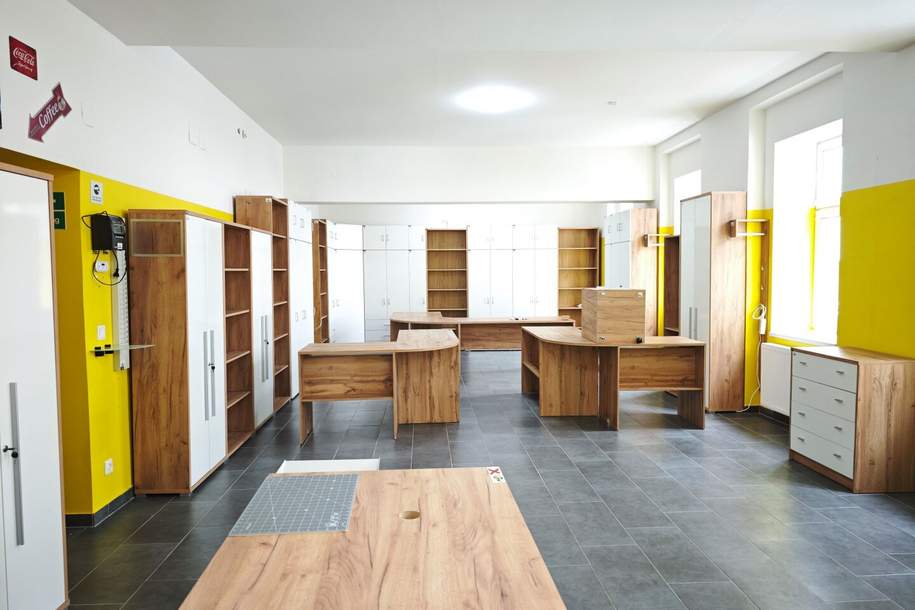97m² Geschäftslokal/Büro mit Straßenzugang | topsaniert | Einbauküche | optionale Möblierung, Gewerbeobjekt-miete, 1.244,52,€, 1100 Wien 10., Favoriten