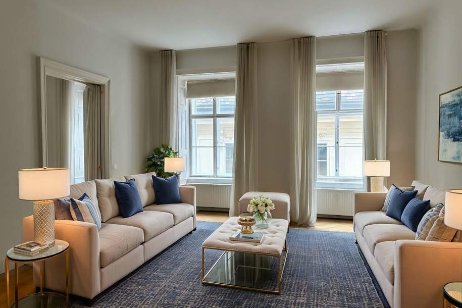 1010! Schöne 4-Zimmer Wohnung in TOPLAGE nahe Graben! UNBEFRISTET!, Wohnung-miete, 3.642,63,€, 1010 Wien 1., Innere Stadt