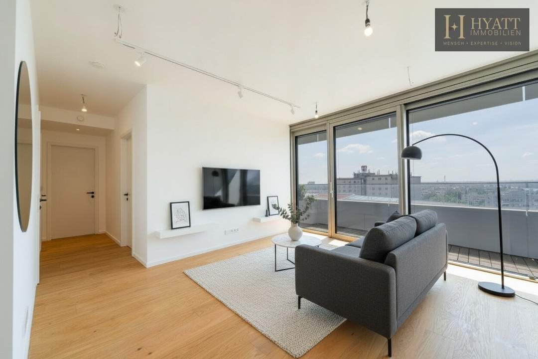 Danubeflats – Österreichs höchstes Wohnhochhaus mit atemberaubendem Ausblick, exklusivem Spa und urbanem Luxus direkt an der Neuen Donau