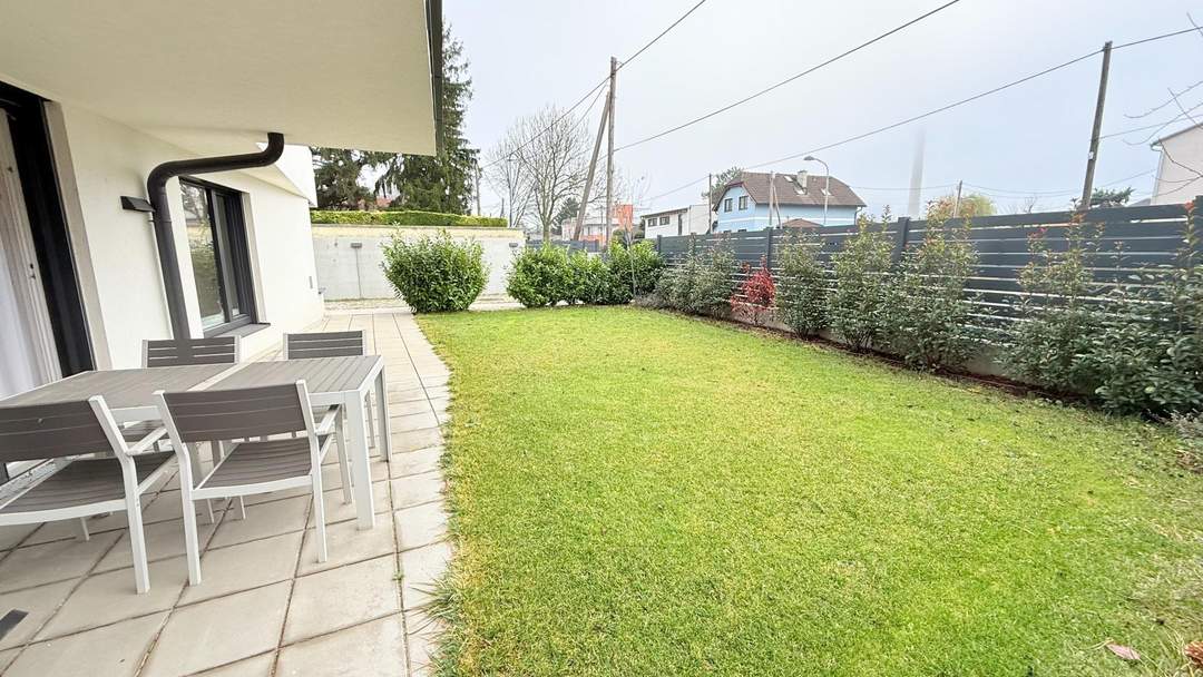 Hightech & Sommer Feeling garantiert! Premium-Gartenwohnung an der Alten Donau