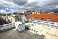 ERSTBEZUG, Salesianergasse, klimatisiertes 91 m2 Dachgeschoss mit 33 m2 Terrasse, Wohnküche, 2 Zimmer, Botschaftsviertel