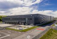 Neubau-Logistikhalle im Norden Wiens an der A22