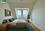 Exklusive 4-Zimmer-Dachgeschosswohnung mit ca. 8m² großen Terrasse &amp; Klimaanlage in 1060 Wien – Sofort verfügbar