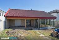 Neuwertiger Bungalow in Frauenkirchen – mit beheiztem Wintergarten & Kamin