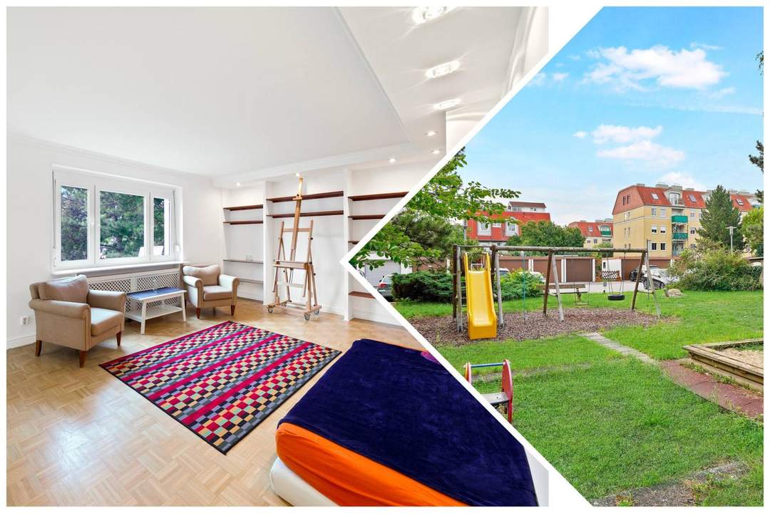 "Familien-Wohlfühloase: Grünblick, Kinderspielplatz in Anlage, Gedämmt (HWB:B)"