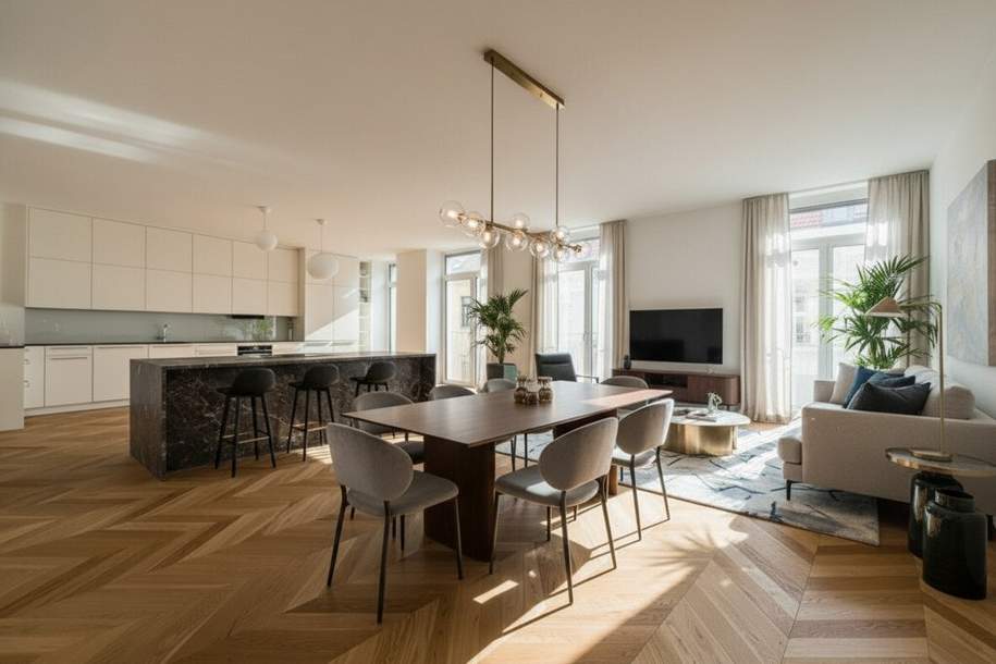 Exklusive 4-Zimmer-Wohnung zur Miete in der Residenz-Brunnenmarkt, Wohnung-miete, 2.957,89,€, 1160 Wien 16., Ottakring