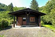 ***Natur pur: Charmante Gartenhütte mit Bachlauf auf 2000m² in ruhiger Alleinlage***