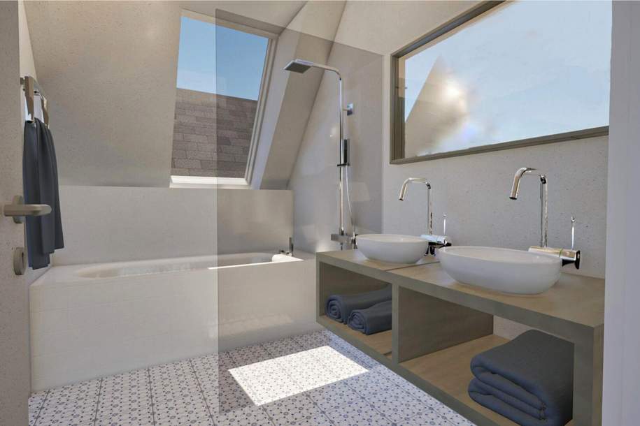 Neubau DG-Wohnungen mit Terrassen I Erstbezüge I Klimaanlage I Luftwärmepumpe I moderne Ausstattung I Top-Infrastruktur, Wohnung-kauf, 398.000,€, 1170 Wien 17., Hernals