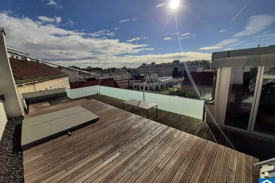 Designer Dachgeschoß-Wohnung mit großzügiger Terrasse auf einer Ebene, Wohnung-kauf, 1.888.888,€, 1060 Wien 6., Mariahilf