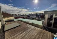Designer Dachgeschoß-Wohnung mit großzügiger Terrasse auf einer Ebene