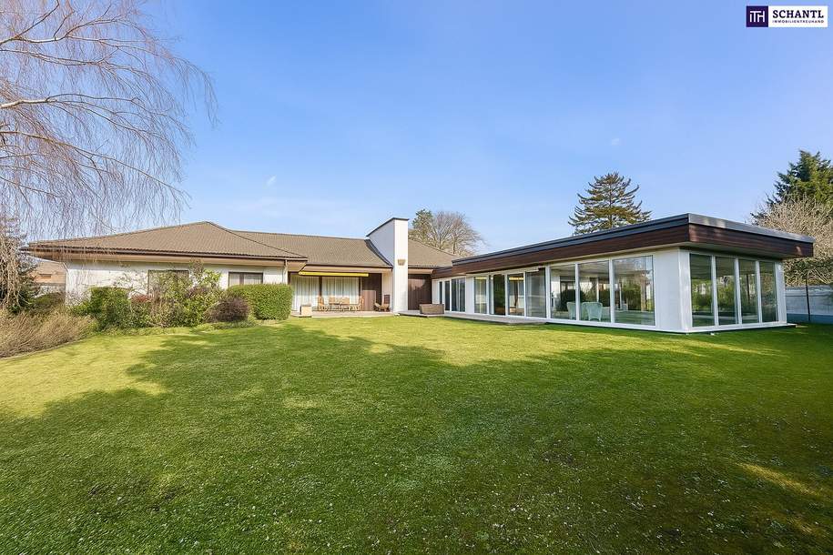 Bungalow mit Indoor-Pool, Weinkeller &amp; außergewöhnlich großem Grundstück / Eigengrund, Haus-kauf, 995.000,€, 2230 Gänserndorf