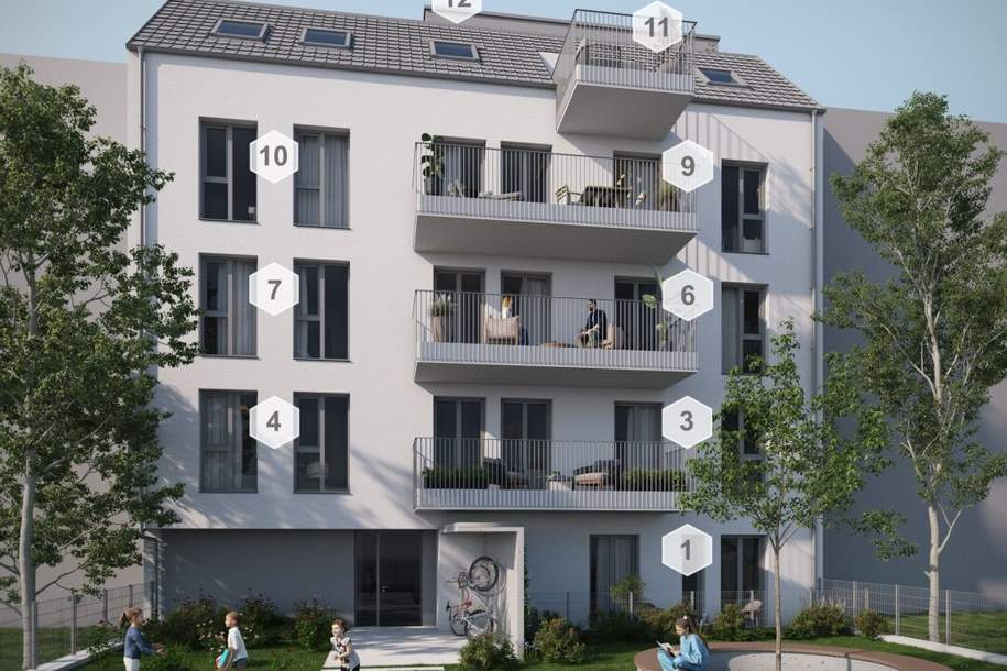 WOHNEN AM FUßE DES PÖSTLINGBERGS! STADTWOHNUNGEN NEU, Wohnung-kauf, 749.000,€, 4020 Linz(Stadt)