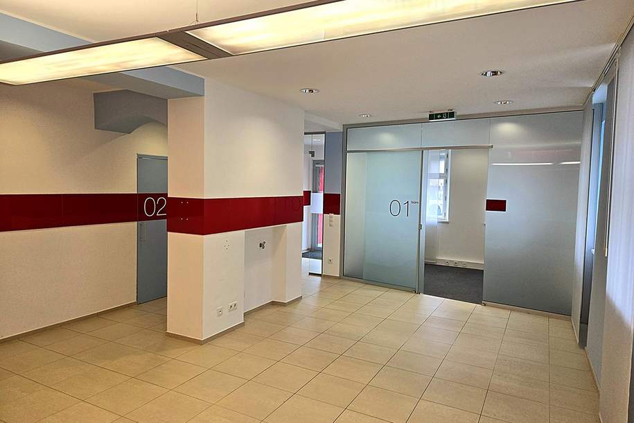 Freundliche Geschäftsräumlichkeit, Büro, Ordination oder Kanzlei im Erdgeschoss im Zentrum Haag zu mieten, Gewerbeobjekt-miete, 2.362,00,€, 3350 Amstetten