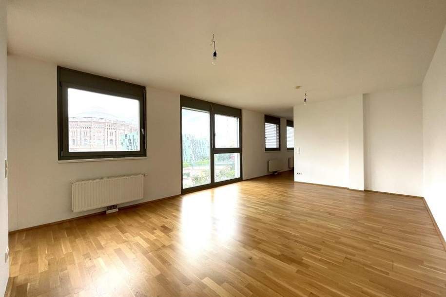 Unmittelbare U3-Nähe beim Gasometer!! Toller Blick!!! Schöne 2-Zimmer Neubauwohnung!!!, Wohnung-miete, 1.118,98,€, 1110 Wien 11., Simmering