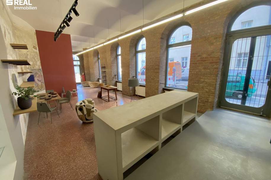 Geschäftslokal ca. 240 m² & 23 m² Garagenbox im digitalen Angebotsverfahren, Gewerbeobjekt-kauf, 700.000,€, 1050 Wien 5., Margareten