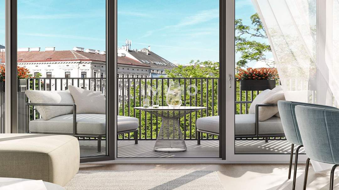 WOHNEN AM PARK - Urban &amp; Grün - Perfekt für Jungfamilien! 3 Zimmer mit Westbalkon in den Innenhof!