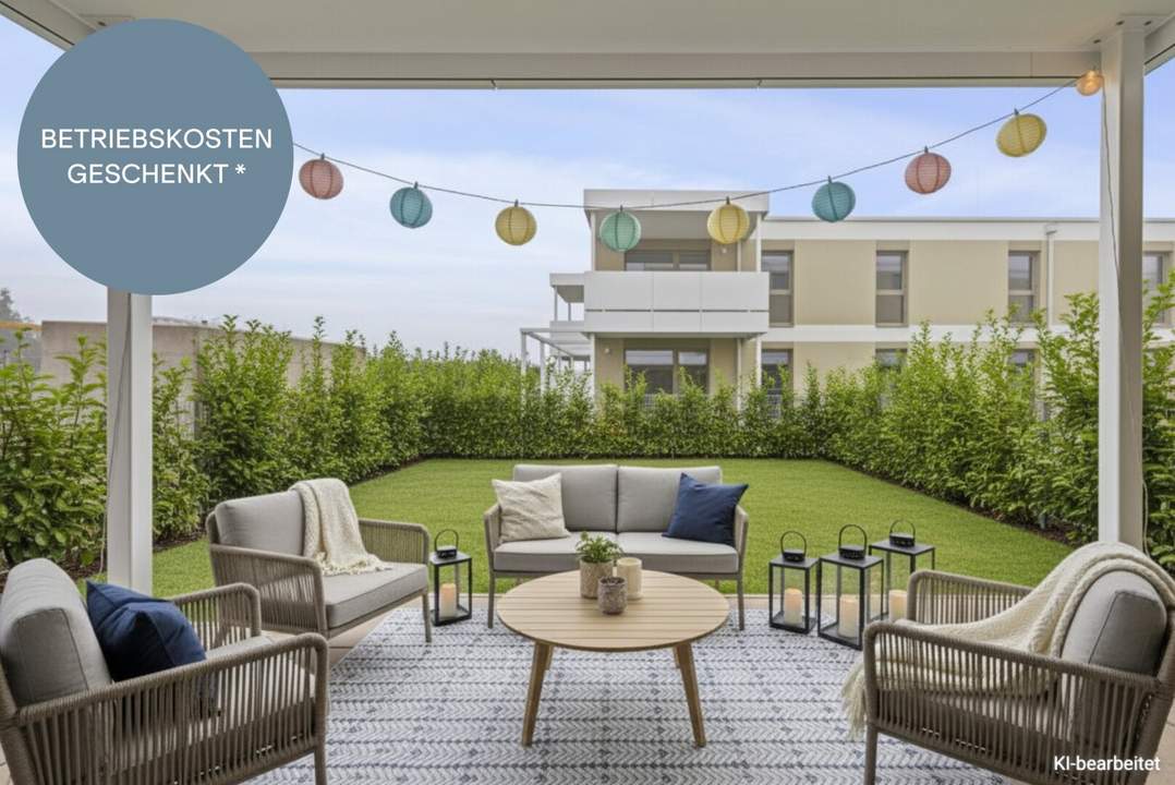 OSTERAKTION! Provisionsfreie, ansprechende 3-Zimmer-Gartenwohnung mit offenem Wohn-/Essbereich | Sonnenterrasse
