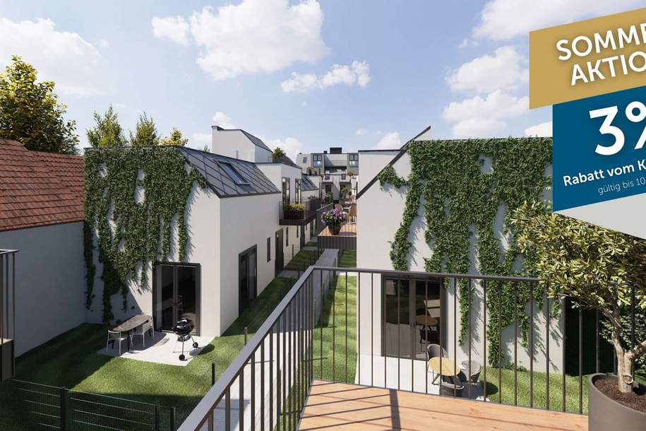 Grünblick &amp; Ruhe | 3 Zimmer mit 2 Balkonen im 2.OG| Belichtung von 2 Himmelsrichtungen | ERSTBEZUG, Wohnung-kauf, 481.000,€, 1220 Wien 22., Donaustadt