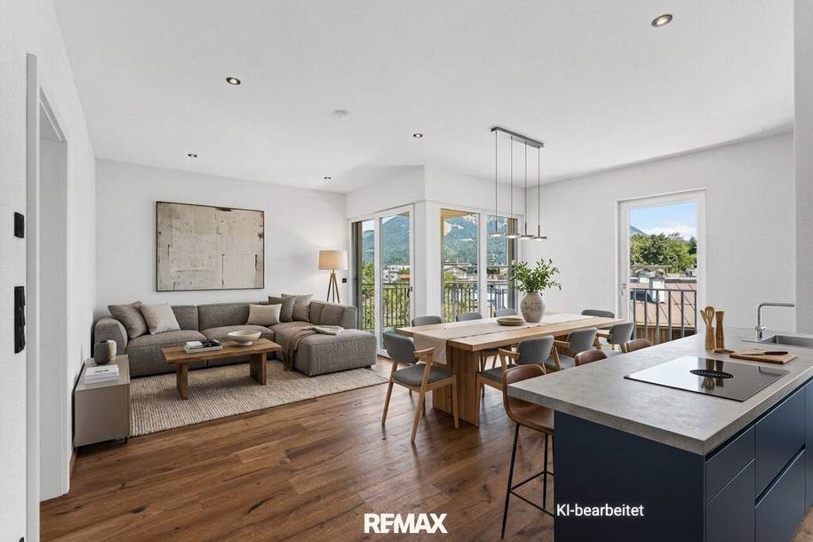 Moderne 4-Zimmer-Wohnung mit sonnigem Balkon, optionalem Tiefgaragenplatz und barrierefreiem Zugang im Zentrum von St. Johann in Tirol, Wohnung-kauf, 990.000,€, 6380 Kitzbühel