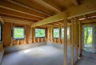 Holzriegelprojekt im Rohbau in der Augustinerwaldsiedlung