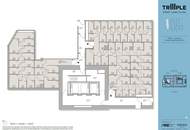 TOP-Ausblick: City mit Stephansdom, Donaukanal, Prater. Concierge, Party & BBQ Lounge, Pool usw.