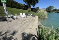 RUHIGES WOHNEN AM WASSER - Bungalow mit Blick ins Grüne mit direktem Badezugang! Erholung pur! Möbliert! - JETZT ZUSCHLAGEN