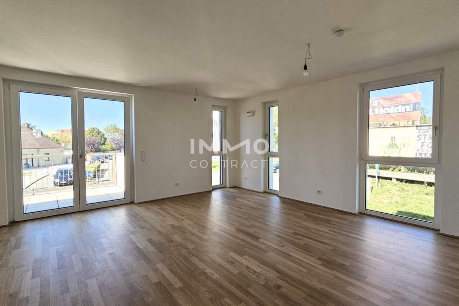 Zentral - modern - hell: Perfekte 2-Zimmer-Wohnung mit Balkon im Erstbezug in grüner Anlage, Wohnung-kauf, 302.400,€, 2333 Bruck an der Leitha