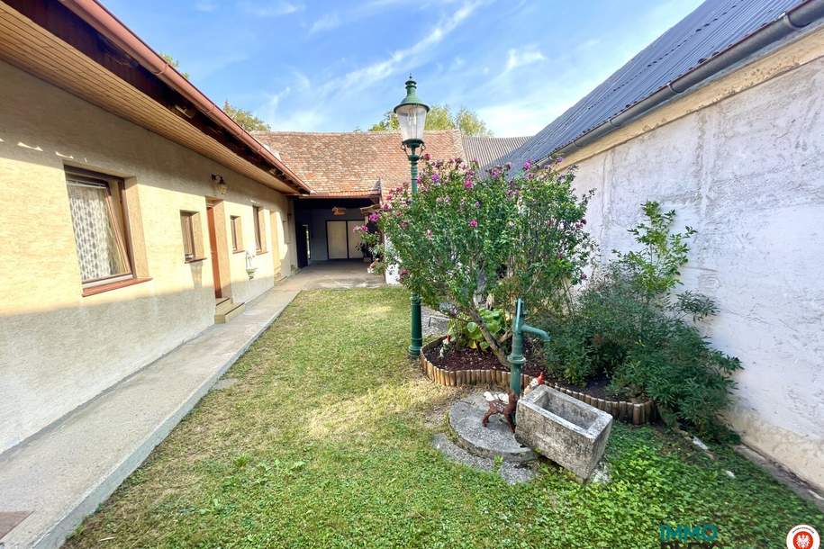 Einfamilienhaus mit traumhaften Garten und Nebengebäude in absoluter Ruhelage zu verkaufen!, Haus-kauf, 163.000,€, 2041 Hollabrunn