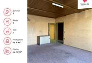 Sanierungsbedürftige 1 Zimmer Wohnung | Loggia | Erdgeschoss