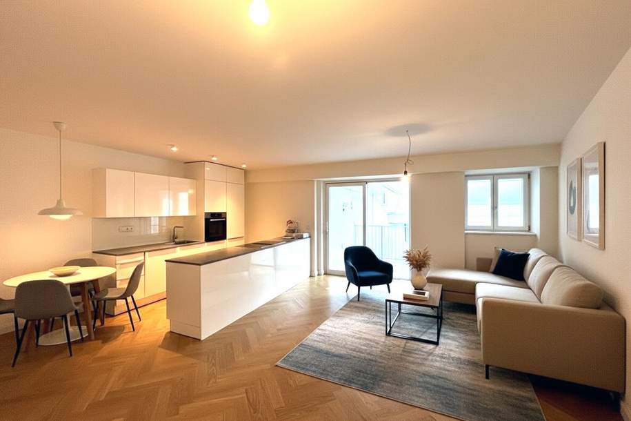 1030! Schöne 4-Zimmer DG-Wohnung mit Balkon Nähe Urania!, Wohnung-miete, 2.960,81,€, 1030 Wien 3., Landstraße