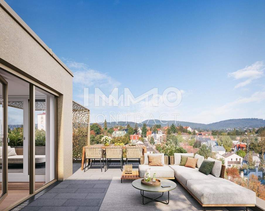 PROVISIONSFREI Investieren im Dachgeschoß mit TOP-Terrasse (Neubau, Erstbezug)