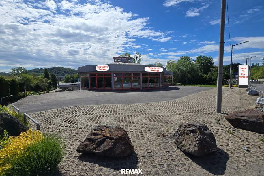 Flexible Gewerbefläche in Spielfeld – 330 m² Halle, 700 m² Freifläche, teilbar und bestens sichtbar, Gewerbeobjekt-miete, 2.264,00,€, 8472 Leibnitz