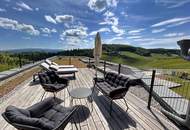 Südsteirische Weinstraße - Hochgraßnitzberg: Zweitwohnsitz! 3-Zimmer-Apartment mit Dachterrasse und viel Privatsphäre, Wellnessbereich, Fitnessraum & Infinity-Pool!